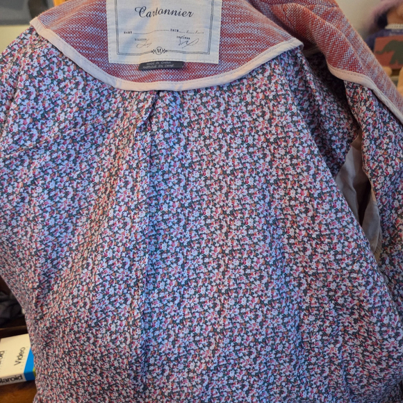 Cartonnier Pink Knit Blazer Anthropologie Textured Casual Jacket Women’s Medium - Picture 6 of 6